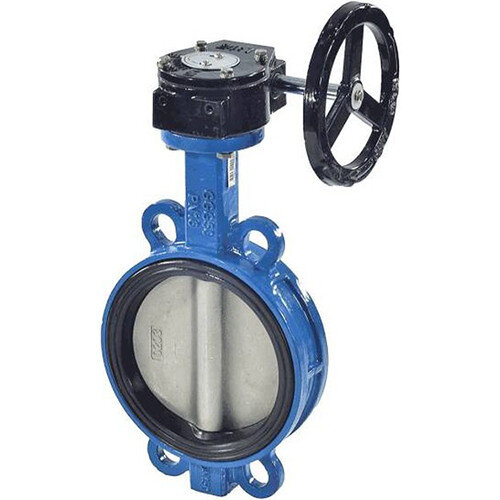 Затвор дисковый чугунный Benarmo 2011R DN 200 PN 10/16 поворотный межфланцевый с редуктором EURO