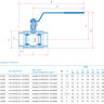 Кран шаровой Маршал 11с67п GAS PRO ЦР.00.1 DN 100/80 PN 25 стандартнопроходный муфтовый 2
