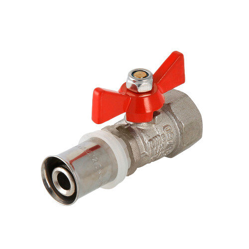 Кран шаровой VALTEC 1/2" Ду15 Ру25 с пресс-соединением и внутренней резьбой VT.242.N.1604