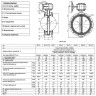 Затвор дисковый поворотный ABRA BUV-FL 223 DN 250 фланцевый с редуктором 2