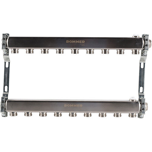 Коллектор ROMMER для радиаторной разводки 9 выходов