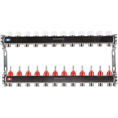 Коллектор ROMMER с расходомерами 12 выходов