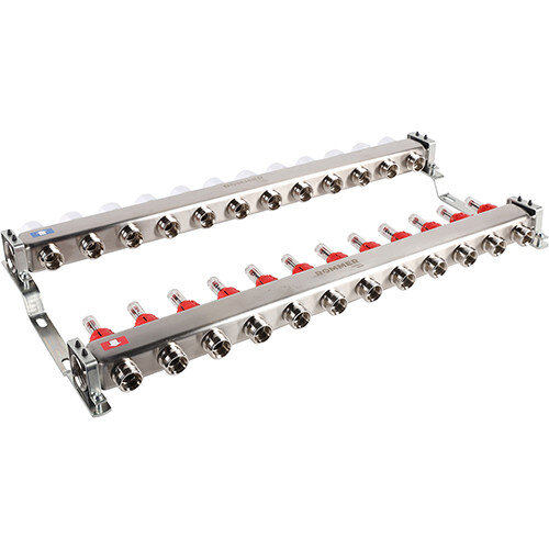 Коллектор ROMMER с расходомерами 12 выходов