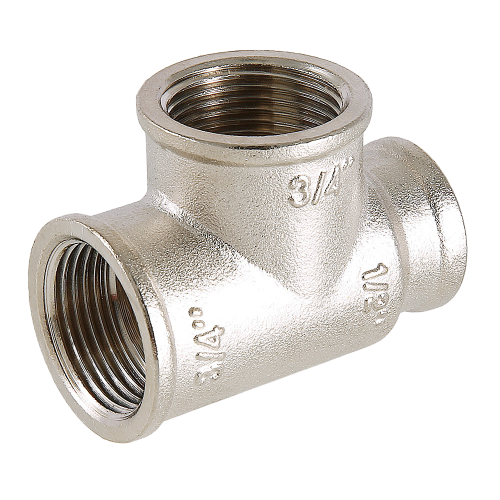 Латунный тройник VALTEC 3/4" х 3/4" х 1/2" переходной VTr.750.RN.050504 3