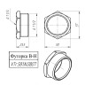Латунная футорка VALTEC 1 1/2" х 1 1/4" VTr.581.N.0807 5