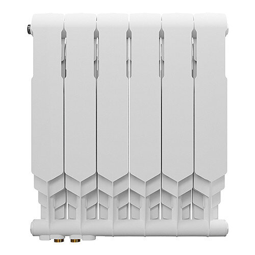 Радиатор биметаллический Royal Thermo Vittoria Super 500 2.0 VDR (6 секций) Bianco Traffico