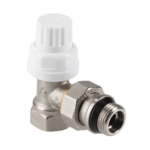 Клапан радиаторный Valtec VT.031.NR 1/2" DN 15 PN 10 угловой с самоуплотняющимся полусгоном