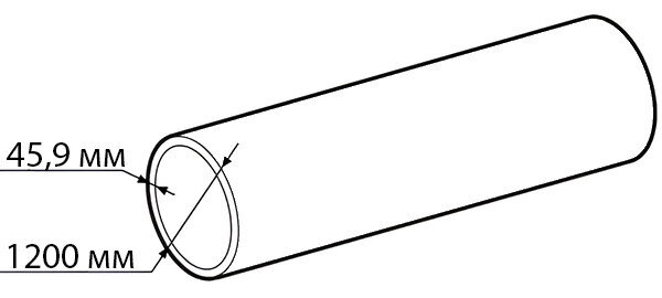 Труба ПНД Мультипайп ПРО RC 1200 мм SDR 26 ПЭ100/ПЭ100RC ГОСТ 18599-2001 для воды