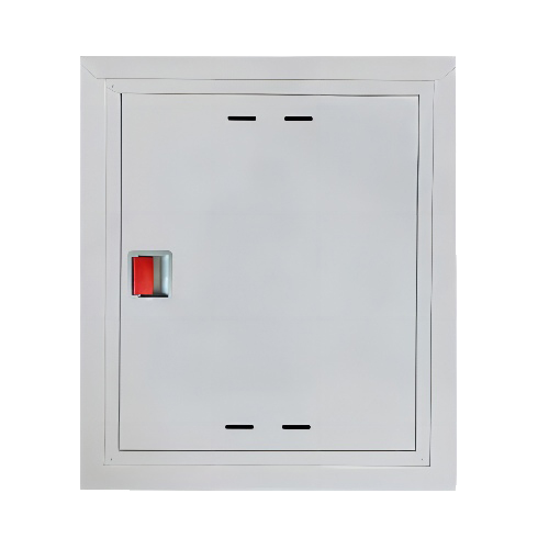 Шкаф пожарный ФАЭКС ШПК 310 ВЗБ универсальный стандарт встроенный закрытый белый с евроручкой