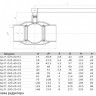 Кран шаровой нержавеющий ALSO КШ.П.125.25-03 Ду 125 Ру 25 стандартнопроходный под приварку, корпус - 12Х18Н10Т 2