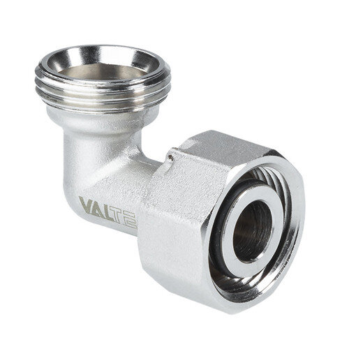 Угольник 90 градусов VALTEC VTr.092.NE ВР-НР 3/4" DN 20 PN 40 евроконус латунный