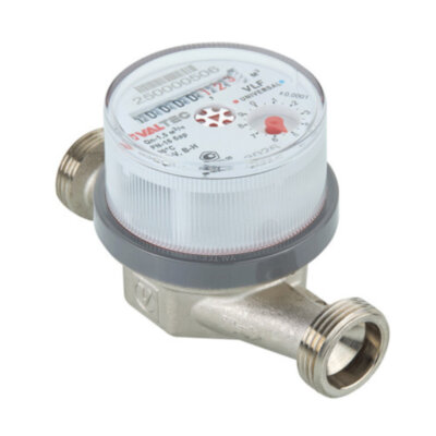 Счётчик воды VALTEC VLF-15U-L.80 Ду 15 Ру 16 без сгонов универсальный