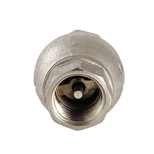 Клапан обратный VALTEC VT.151.N.06 1" DN 25 PN 16 пружинный резьбовой с латунным золотником, латунный с никелевым покрытием