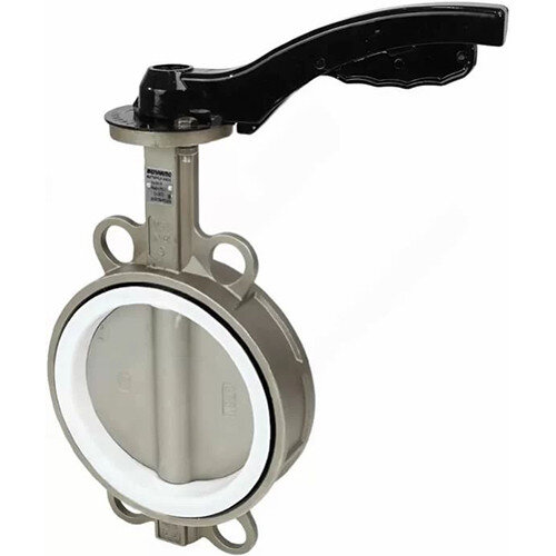 Затвор дисковый нержавеющий Benarmo 2040H DN 100 PN 16 поворотный межфланцевый с рукояткой