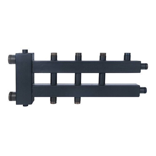 Коллектор распределительный ROMMER RDG-0018-024024 4-х контурный НР 1"x1 1/2" Ду 40 Ру 4 дублёр компакт с гидравлическим разделителем