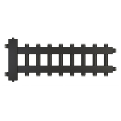 Коллектор распределительный Warme WKD.R.122.K.4+4+1 9-ти контурный НР 1 1/2" Ду 40 Ру 6 без теплоизоляции