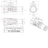 Кран шаровой VALTEC 1/2" Ду15 Ру25 с пресс-соединением и внутренней резьбой VT.242.N.1604 5