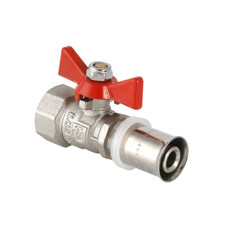 Кран шаровой VALTEC 1/2" Ду15 Ру25 с пресс-соединением и внутренней резьбой VT.242.N.1604 1