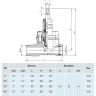 Вентиль для домового ввода Hawle 2520 чугун с вн.р/н.р 1"-5/4" 2