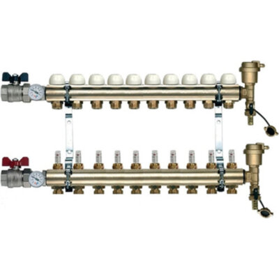 Коллекторная группа TIEMME 10 выходов в сборе с расходомерами