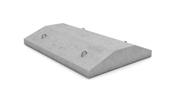 Железобетонная плита ФЛ 6.12-4 ленточного фундамента ГОСТ 13580-85 (1180x600x300)