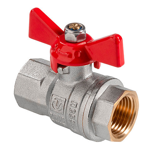 Кран шаровый VALTEC VT.417 ГОСТ Р 59553-2021 ВР 1/2" DN 15 PN 40 никелированный латунный 1
