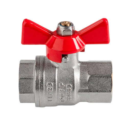 Кран шаровый VALTEC VT.417 ГОСТ Р 59553-2021 ВР 1/2" DN 15 PN 40 никелированный латунный 2