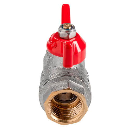 Кран шаровый VALTEC VT.417 ГОСТ Р 59553-2021 ВР 1/2" DN 15 PN 40 никелированный латунный 3