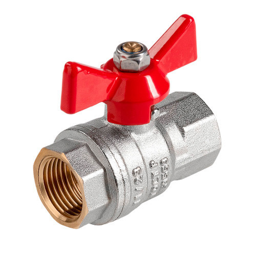 Кран шаровый VALTEC VT.417 ГОСТ Р 59553-2021 ВР 1/2" DN 15 PN 40 никелированный латунный 4
