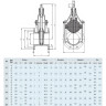 Задвижка HAWLE 4000E2 DN 125 PN 16 фланцевая клиновая чугунная с обрезиненным клином разборная 4