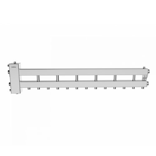 Коллектор распределительный GIDRUSS BMSS-150-7D 7-ми контурный НР 1 1/2"x1" Ду 40 Ру 6 балансировочный 1