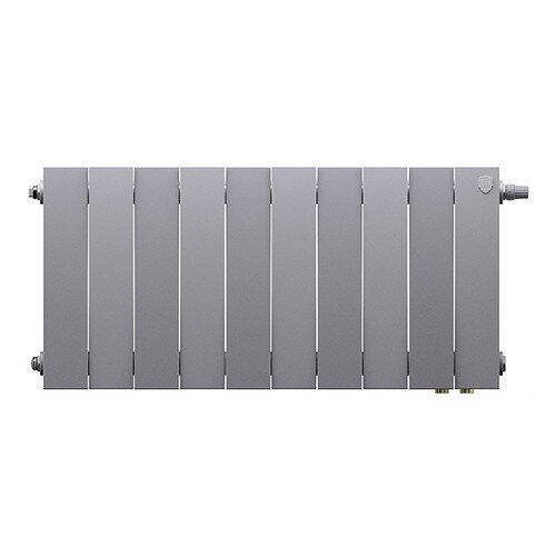 Радиатор биметаллический Royal Thermo PianoForte 300 VD (10 секций) Silver Satin