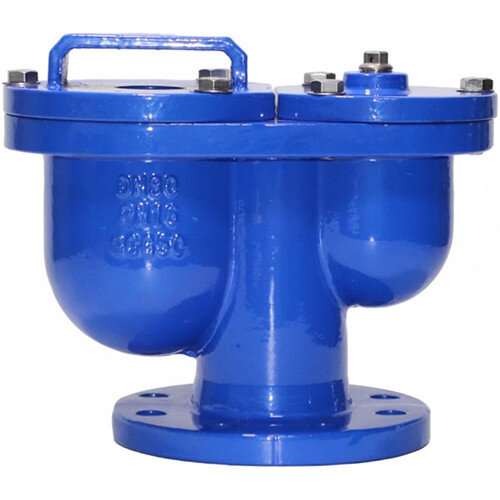 Вантуз автоматический Benarmo DN 100 PN 25 двухкамерный тройного действия фланцевый комбинированный вертикальный