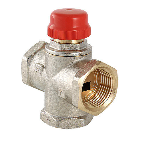 Клапан смесительный VALTEC VT.MR01.N.0603 1" DN 25 PN 10 трехходовый, латунный с никелевым покрытием