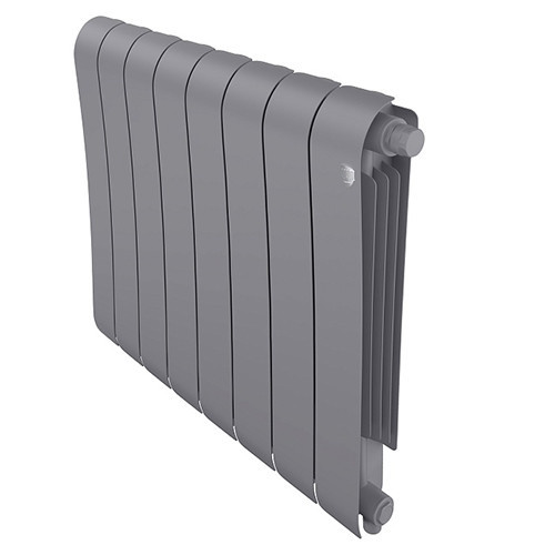 Радиатор биметаллический Royal Thermo Infinity V 500 (8 cекций) Silver Satin 1