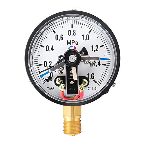 Манометр РОСМА ТМ-510Р.05 (0…0,1 МПа) Дкорп=100мм кл. 1,5 G1/2'' с ЭКП тип V, с повышенной пылевлагозащищенностью IP54, общетехнический радиальный 00000029321