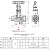 Игольчатый клапан одновентильный Росма SS-2V4 0-40 Мпа G1/2" 00000034410 4