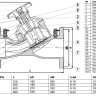 Клапан балансировочный Benarmo DN 150 PN 16 фланцевый ручной чугунный, с измерительными ниппелями 2
