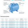 Гидроаккумулятор Unipump ГГ 50М НР 1" DN 370 PN 6 мембранный горизонтальный с монтажной площадкой 3