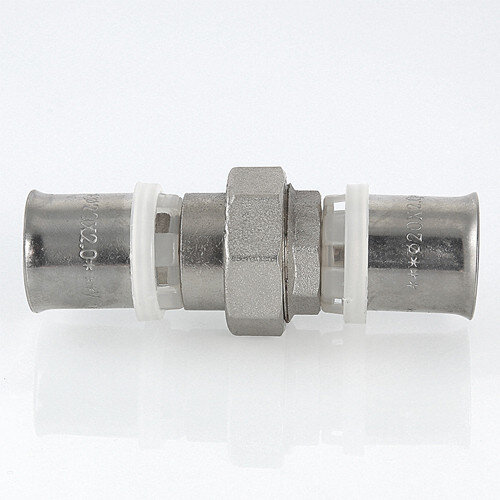 Соединение разъёмное VALTEC VTm.263 DN 20 PN 10 латунный никелированный