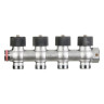 Коллектор распределительный REHAU 4 отвода ВР-НР 3/4" DN 20 PN 10 с регулирующими клапанами 2