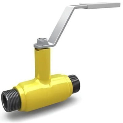 Кран шаровой цельносварной LD КШ.Ц.Ц.GAS.015.040.П/П.02 Ду 15 Ру 40 стальной полнопроходный резьбовой