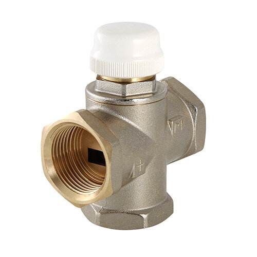 Клапан смесительный VALTEC VT.MR03.N.0603 1" DN 25 PN 10 трехходовый, латунный с никелевым покрытием