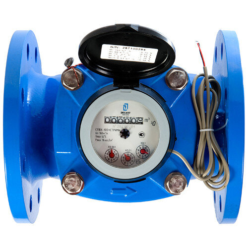 Счетчик промышленный Декаст СТВХ-100 "СТРИМ" Класс "С" ДГ2 (100 л/имп) холодной воды