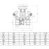 Клапан Cim 787OT 1/2" Ру 25 балансировочный Cimberio 3