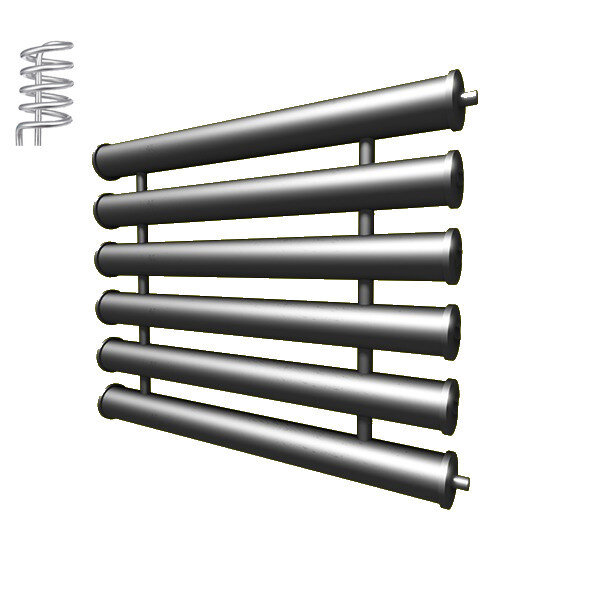 Регистр отопления РАП-6x76x2,5-2000 автономный шестирядный с плоскими заглушками