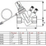 Автоматический регулятор перепада давления Valtec VT.043.G 3/4" DN 20 PN 25 регулируемый с латунным корпусом, 3-50 кПа 2