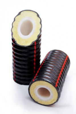 Гибкая труба в ППУ изоляции Изоком 95°/0,6МПа 25/75