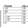 Тройник Benarmo DN 32 PN 16 (1 1/4") ВР 3