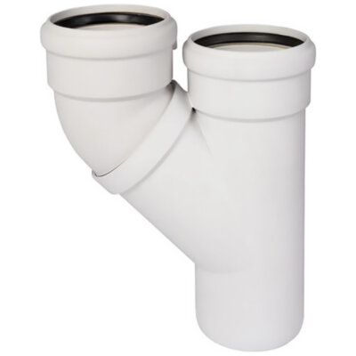 Тройник бесшумный параллельный PP-MD Ostendorf Skolan Safe SKPA DN 110/110